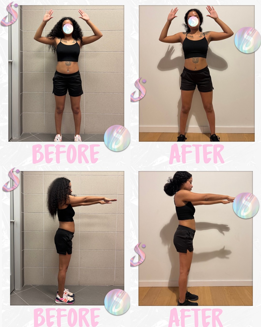 Client transformation result 1 of 2 shared by Jalyn Jones, personal trainer specializing in athletic performance and body recomposition at Manifest Fitness Institute Dallas