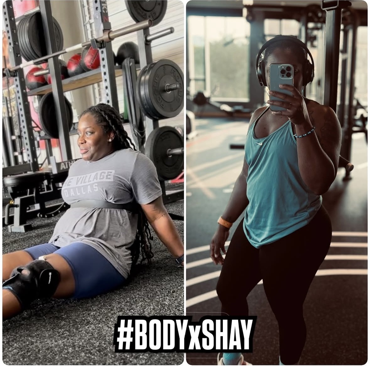 Client transformation result 3 of 3 shared by Marshay Marshall, personal trainer specializing in athletic performance and body recomposition at Manifest Fitness Institute Dallas