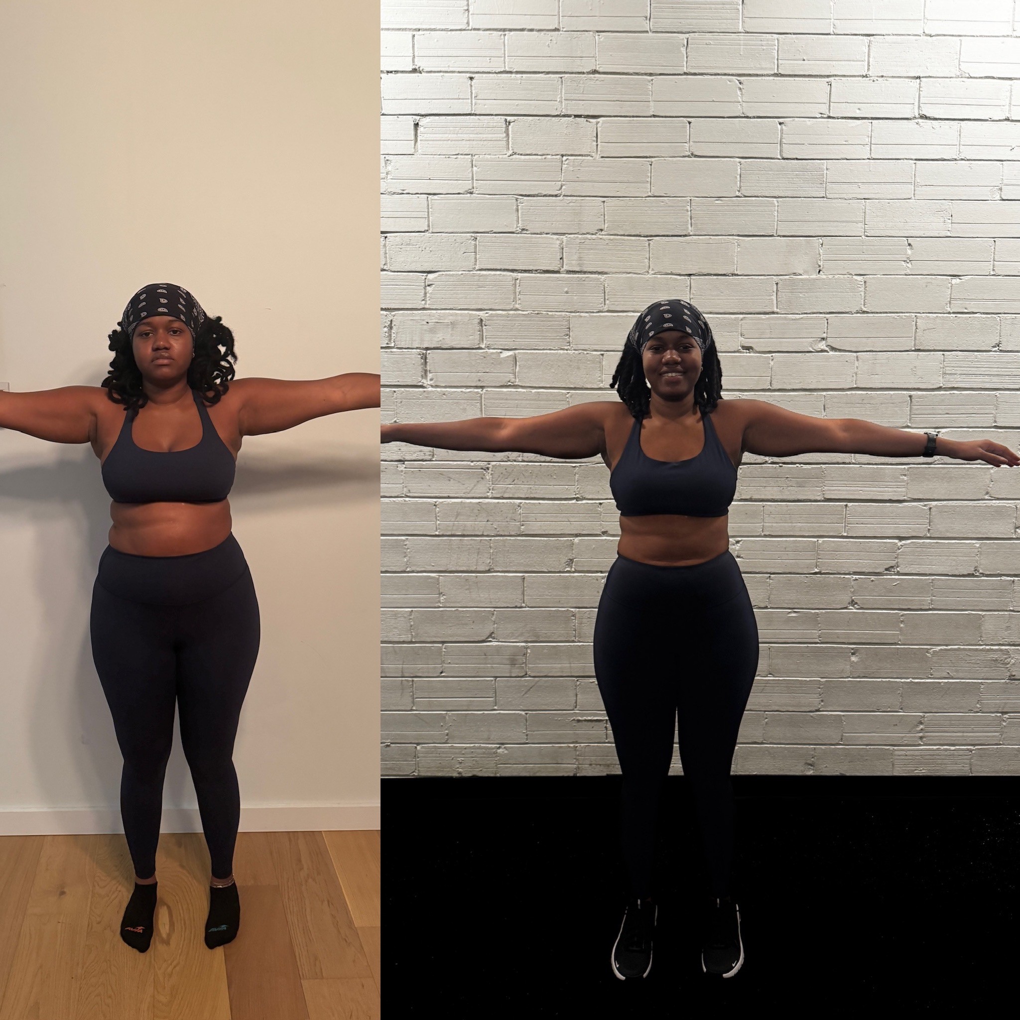 Client transformation result 2 of 3 shared by Elijah Smith, personal trainer specializing in athletic performance and body recomposition at Manifest Fitness Institute Dallas