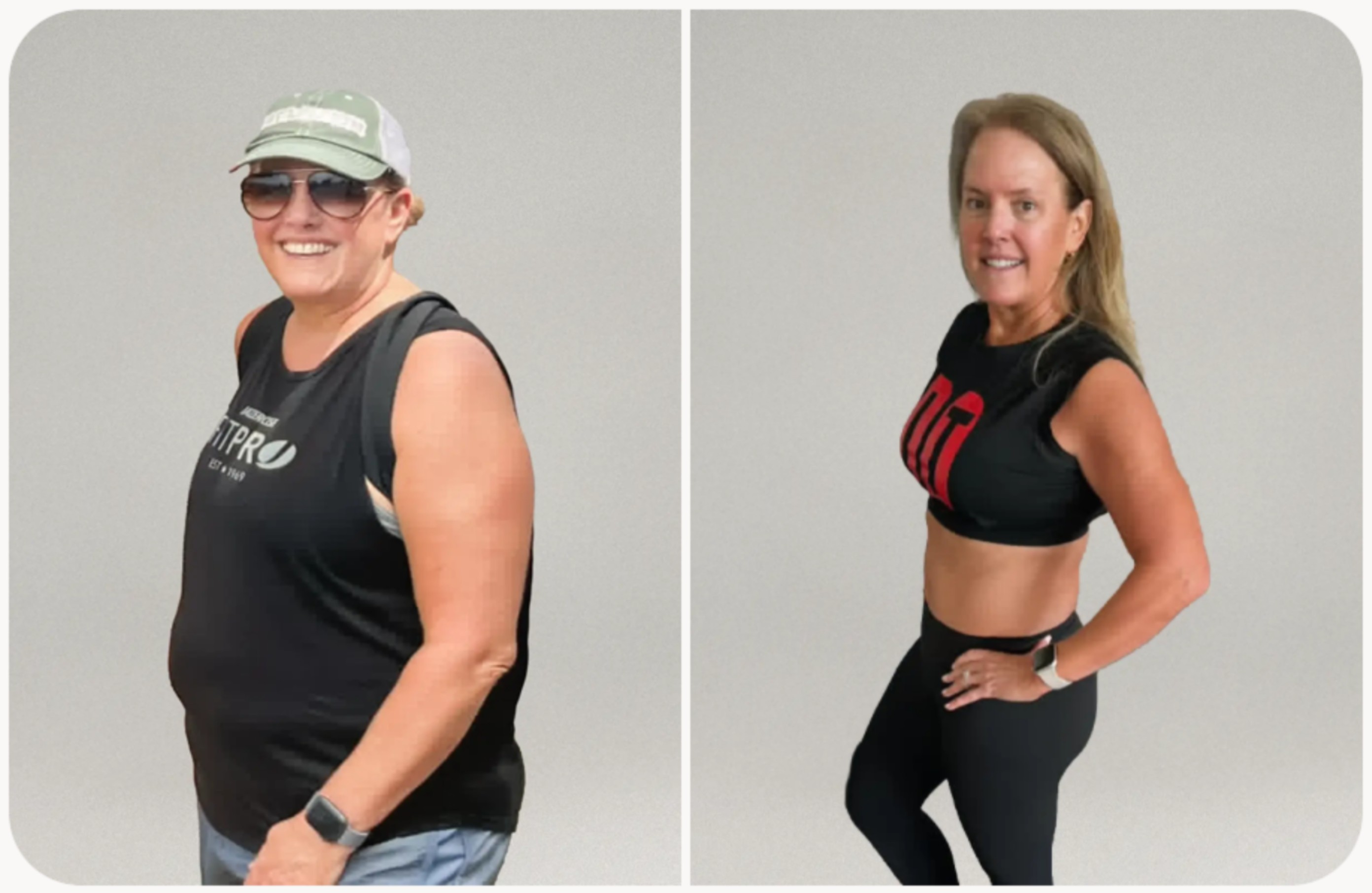 Client transformation result 1 of 3 shared by Coco Pacheco, personal trainer specializing in body recomposition and nutrition coaching at Manifest Fitness Institute Dallas