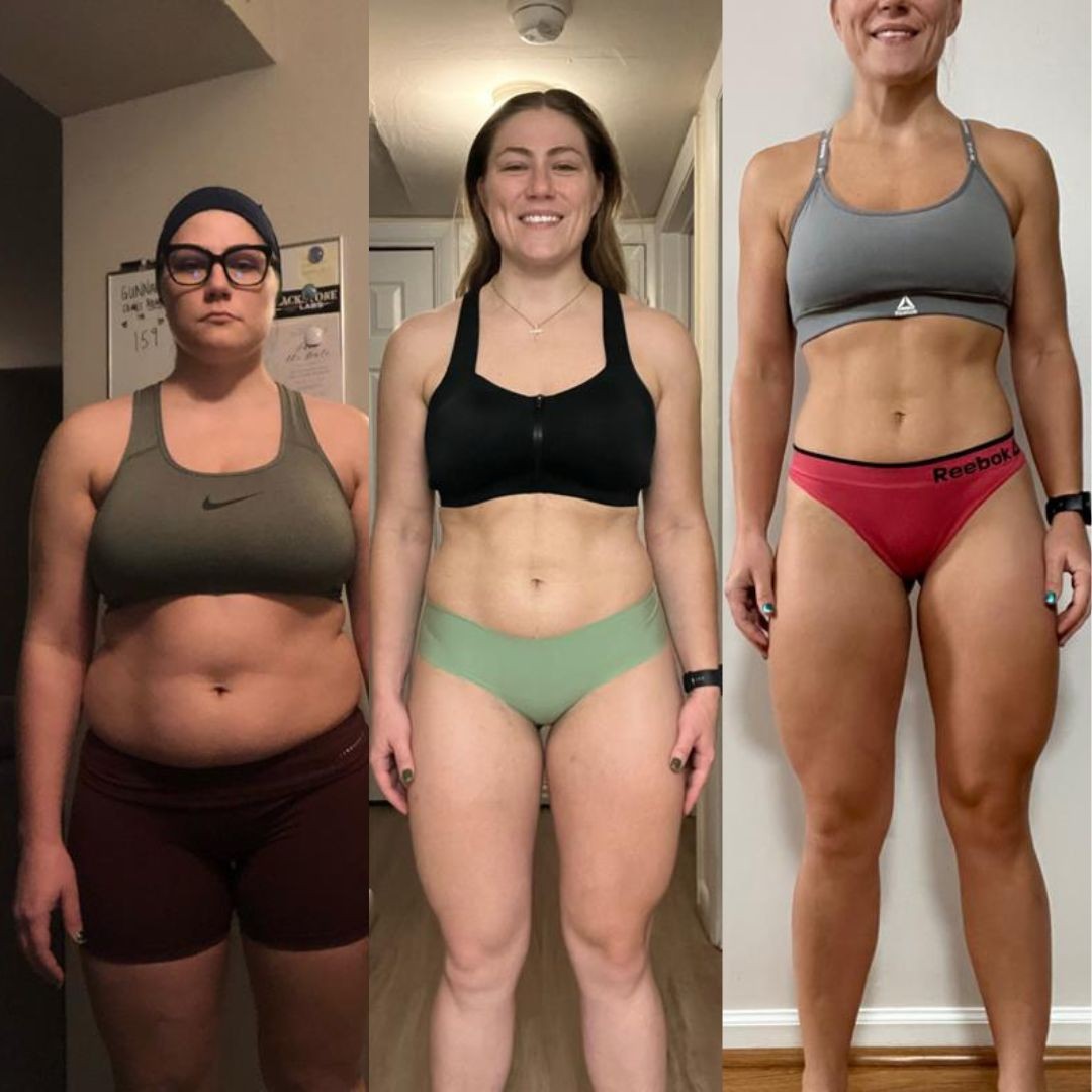 Client transformation result 1 of 3 shared by Brittany Byrnes, personal trainer specializing in athletic performance and body recomposition at Manifest Fitness Institute Dallas