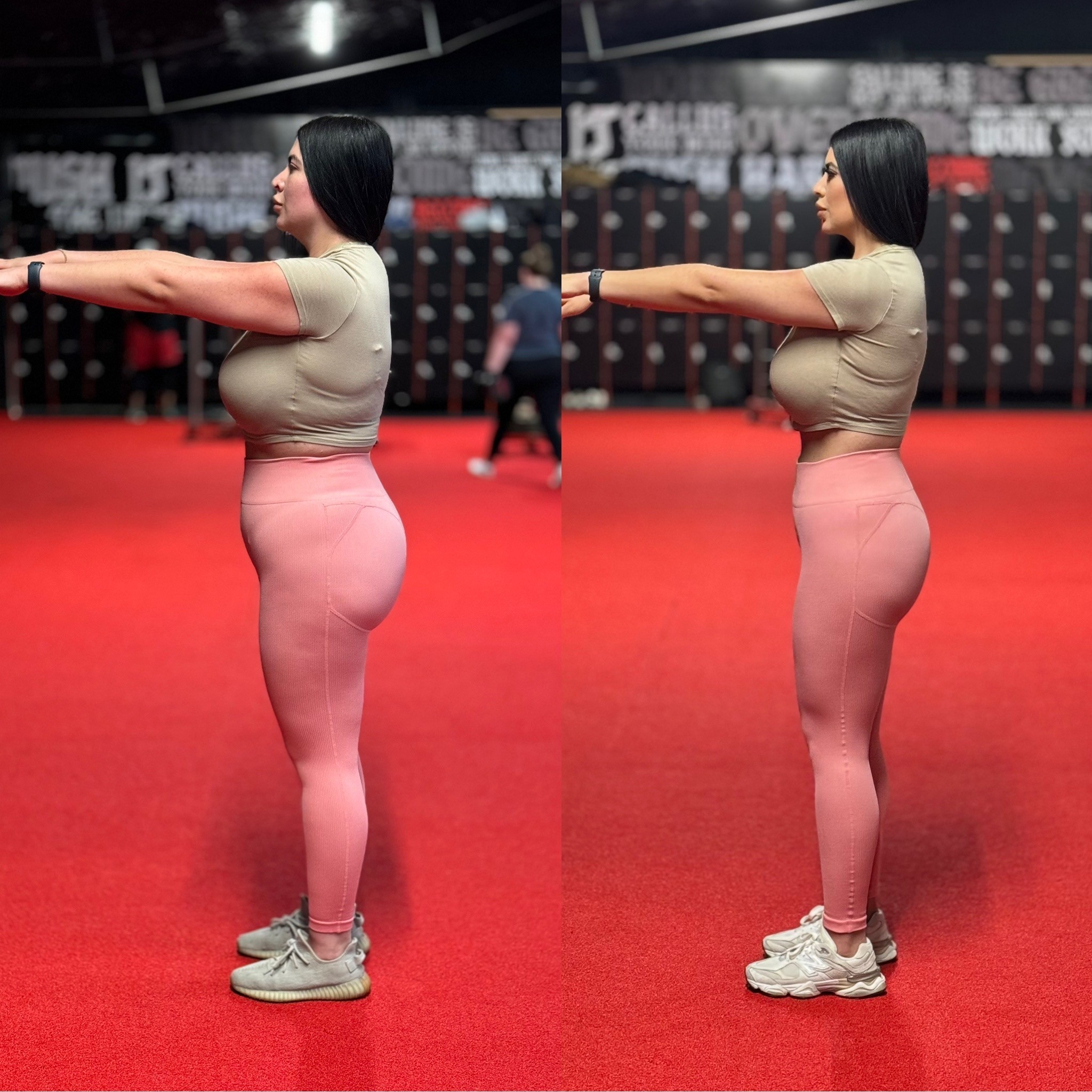 Client transformation result 2 of 3 shared by Luis Flores, personal trainer specializing in athletic performance and body recomposition at Manifest Fitness Institute Dallas